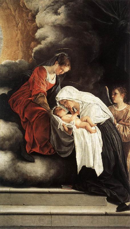 GENTILESCHI, Orazio The Vision of St Francesca Romana sdg Norge oil painting art